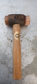 Copper and Raw Hide Hammer size3