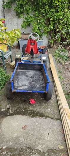 Berg Extra go kart and trailer