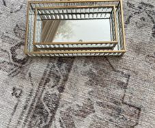 gold glass tray