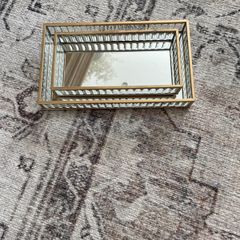 gold glass tray
