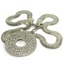 Mid Century Silver Tone Statement Necklace Image 10