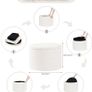 Folding Boucle Stool Image 2