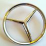 Mercedes 170mm Chrome color front / rear Badge Sticker Logo Image 3