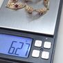 Vintage 9ct Gold Red Stone Bracelet Fully Hallmarked Birmingham 18.5cm Image 6