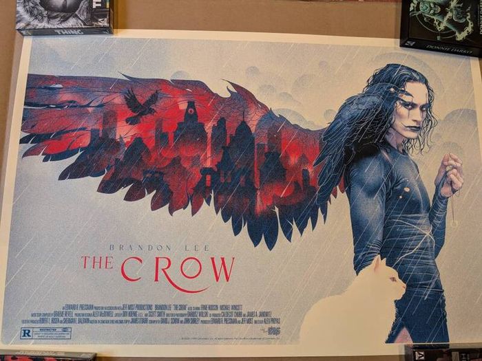 Bruno Vergauwen The Crow Limited Edition Screen Print Movie Poster Bottleneck Gallery my Mondo SOLD OUT VERY RARE