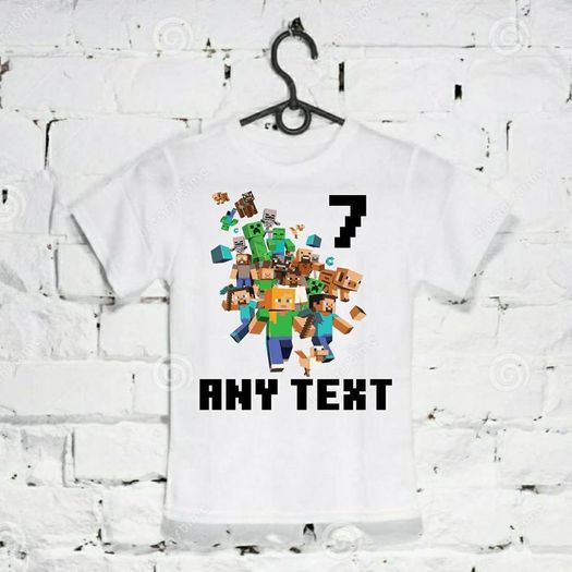 Minecraft Inspired T shirt Birthday Christmas Gift