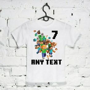 Minecraft Inspired T shirt Birthday Christmas Gift