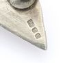 925 Vintage Sterling Silver Turquoise Brooch, 1982 Image 4