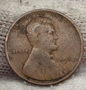 USA United States 1910 Lincoln Wheat Penny Cent Coin