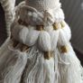 Large Chunky Vintage Curtain Tassel Tiebacks Pair - 23" Image 4
