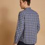 Paul Costelloe Blue Living Brushed Check Shirt XL Image 4