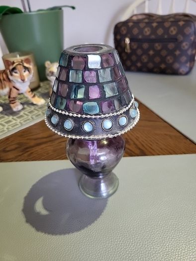 Tealight mosaic glass