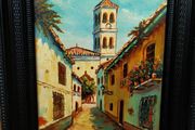 NO 59 oil painting  TOWN SCAPE