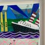 Original Titanic meets Poolbeg Chimneys Original Art Contemporary Art Dublin Original Gift Art Gift Image 8