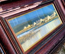 Vintage framed "evening connemara"