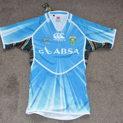 Springboks Sevens South Africa Player Issue Training Rugby Jersey Shirt Rare Free Post