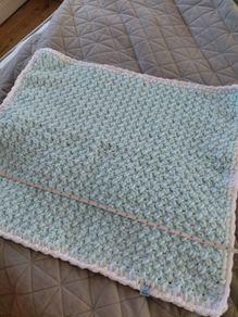 Blue baby blanket