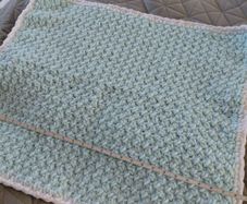 Blue baby blanket