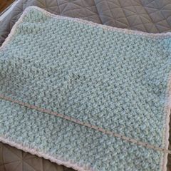 Blue baby blanket