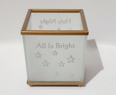 Christmas Candle holder with holy messages