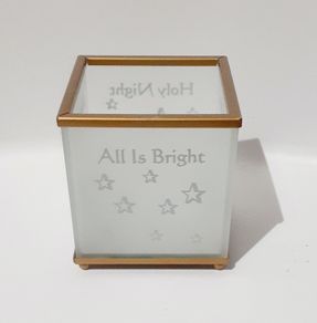 Christmas Candle holder with holy messages