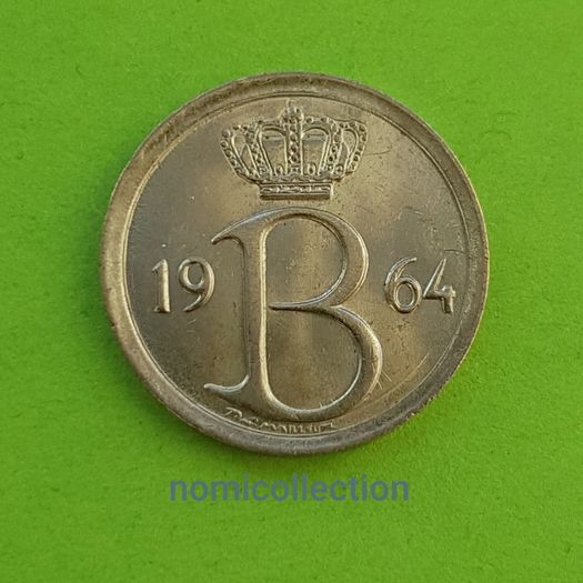 Belgium 1964 year Uncirculated coin.