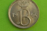 Belgium 1964 year Uncirculated coin.