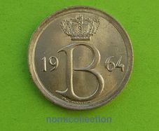 Belgium 1964 year Uncirculated coin.