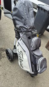 Powerkaddy FX3 Trolley and Titleist Stadry waterproof Cart Bag