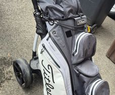 Powerkaddy FX3 Trolley and Titleist Stadry waterproof Cart Bag