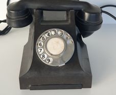 Bakelite pyramid rotary telephone vintage PROP