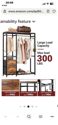Open wardrobe / rack