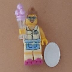 LEGO Minifigures 71002 Series 11 Diner Waitress.  Discontinued and in good condition.