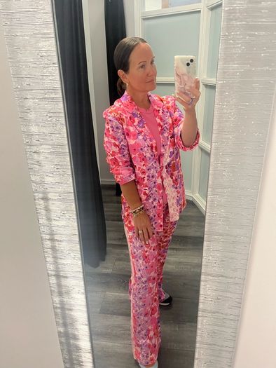 floral suit