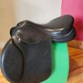 Black Close Contact Leather Saddle Image 3