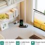 L Shaped Desk, 58 Computer desk with Storage Shelves, Reversible Gaming Desk with Power Outlet, Corner Desks for Home Office, Study, White Image 4