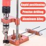 BRAND NEW Alloy Steel Woodworking Drill Locator Mini Bench Drilling Locator Labor Saving Template Guide Tool cutters for wood For Home Image 3