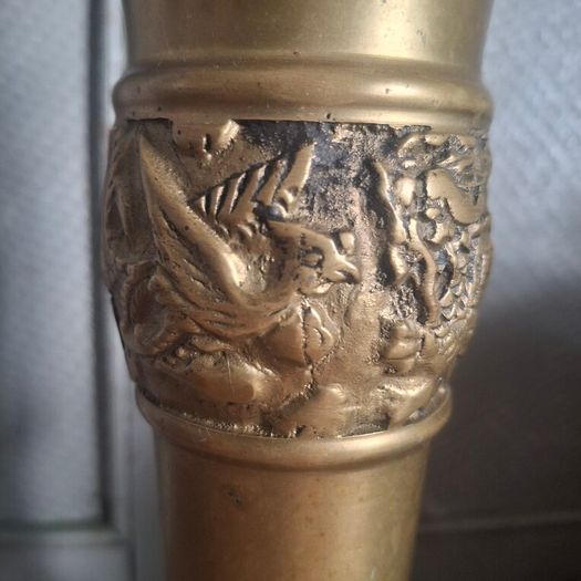 Brass Torchier Table Lamp