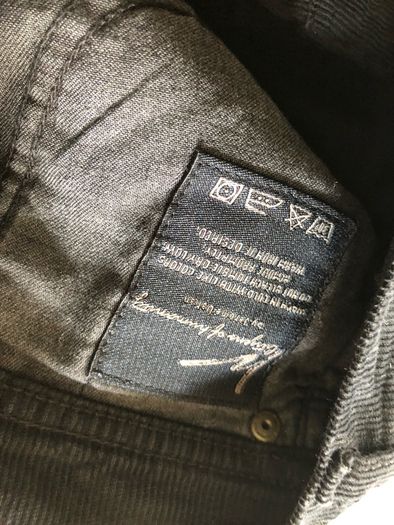 Citizens of Humanity black cord straightleg jeans