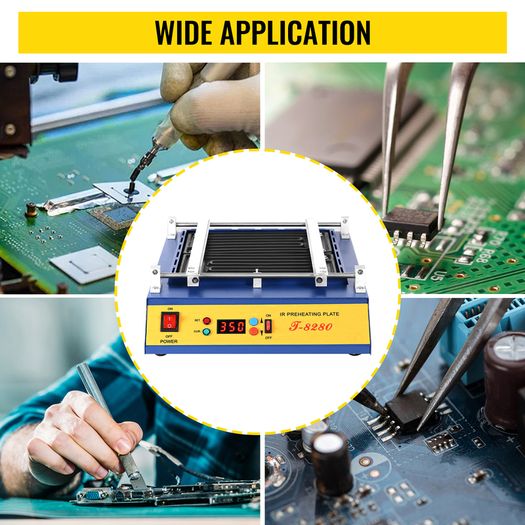 Board Preheater Hot Plate 0-450 Celsius Solder Repair BGA Soldering Rework Station 1600W IR Preheating Oven