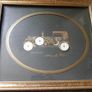 Vintage 1960/70 Watch Art Delta Rolls Royce Frame 13,3" x 11,3" Image 9