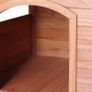 Solid Wood Dog House 82 X 72 X 85 Cm Roof Hatch Apex Roof Image 6
