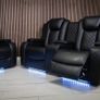 Ashbyrne electric Recliner Sofa black Image 7
