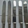 1950s Hiram Wild "Springtime" Silver Plated Knives Image 3