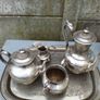 Antique Silver-Plated Teaset Image 4