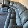 Grey Leather Recliner Couch Image 4