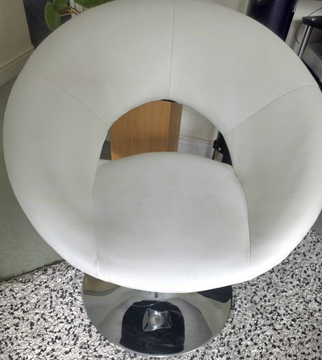 White Swivel Chair