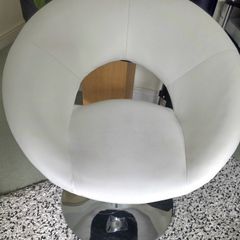 White Swivel Chair