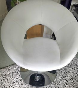 White Swivel Chair
