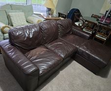 leather 3 seater sofa